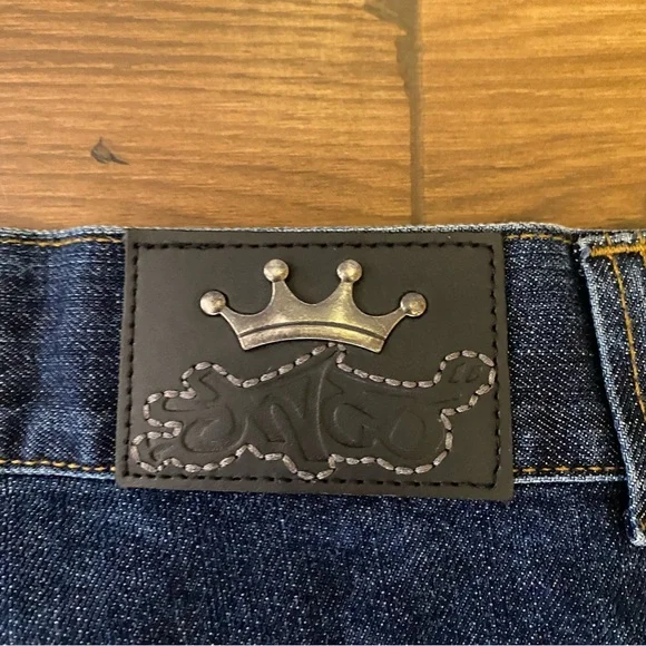 JNCO Men's Navy and Blue Jeans Sz 34x32